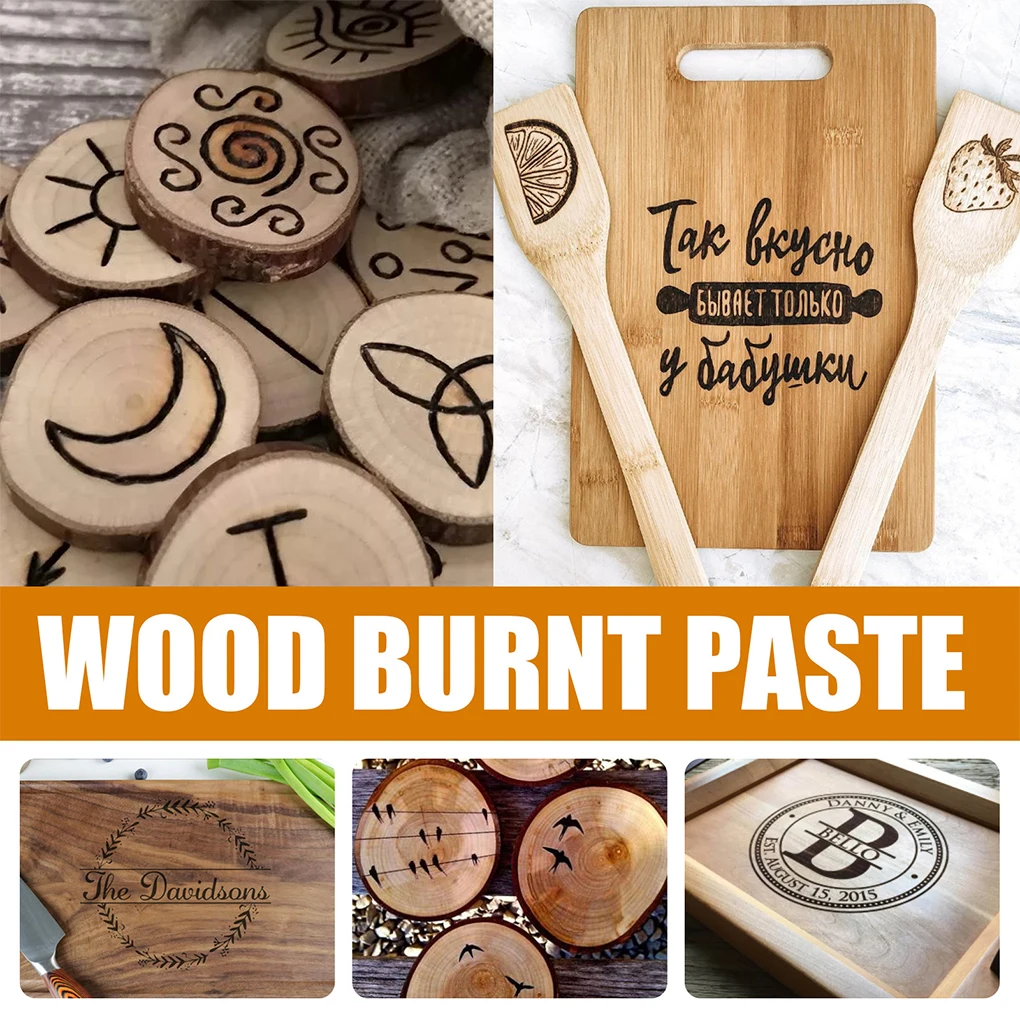 

Wood Denim Burn Cream Heats Activated Torch Paste Drawing Burning