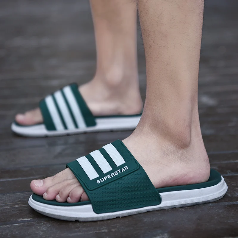 

2022 New Summer Slippers Flip Flops Women Men Fashion Outside Thick Non-slip Sole Bathroom Casual Beach Home Slipper Shoes