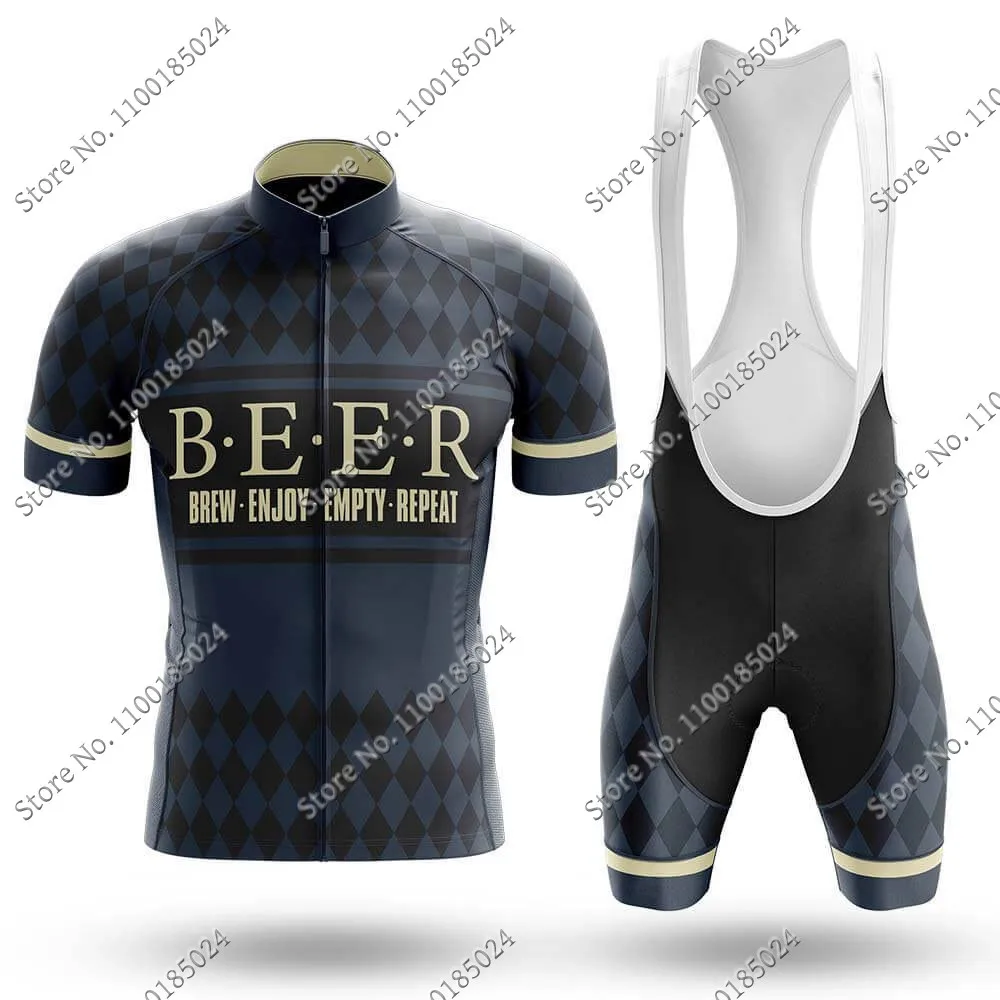 

Mens Beer Explanation 2022 Cycling Jersey Set Summer Bicycle Clothing Road Bike Shirts Suit Bicycle Bib Shorts MTB Ropa Ciclismo