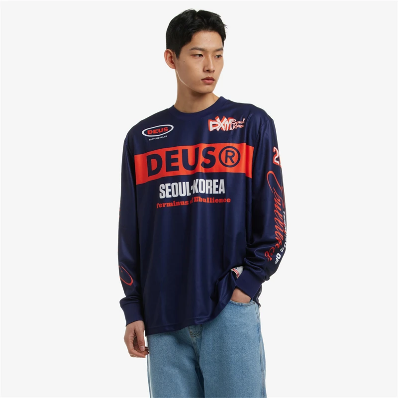 

Deus Ex Machina Motorcycles Cycling Jersey Motocross Clothing Bicycles Bmx Downhill MTB Jersey Enduro Long Sleeve Men's T Shirt