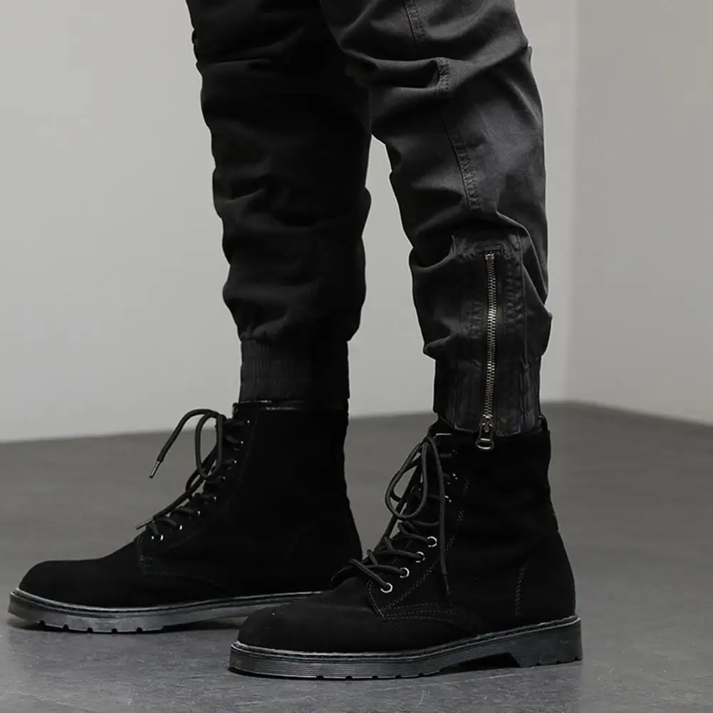 

Solid Color Cargo Pants Solid Color Men's Outdoor Cargo Pants with Multi Pockets Streetwear Style for Camping Sports Elastic