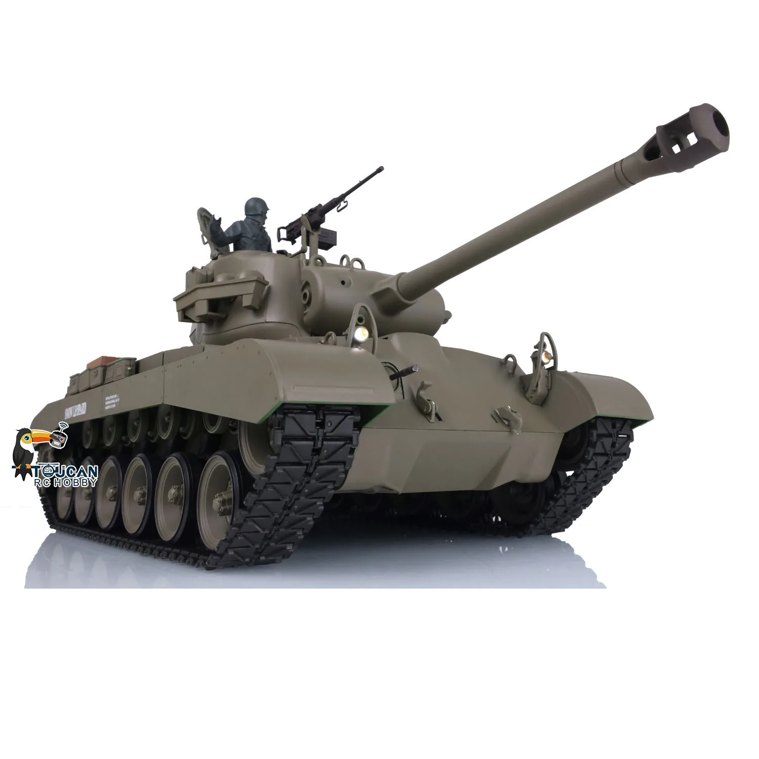 Heng Long 2.4Ghz 1/16 TK7.0 Plastic Basic Version M26 Pershing RTR RC Tank 3838 W/ 360° Turret