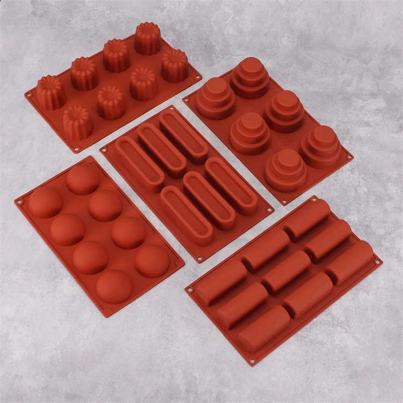 Круглые силиконовые формы в форме полусферы с 3D шариками для выпечки сделай сам