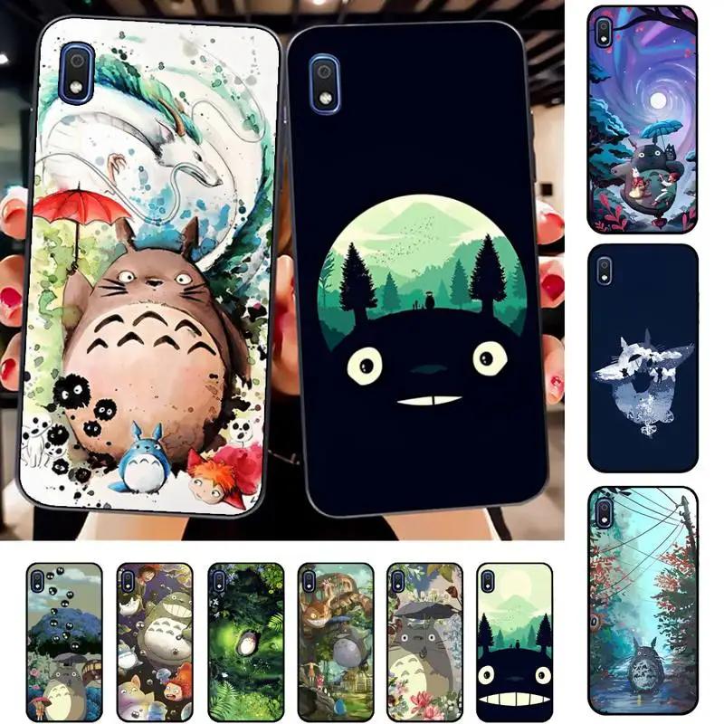 

Japan Anime Totoro Phone Case for Samsung A51 01 50 71 21S 70 31 40 30 10 20 S E 11 91 A7 A8 2018