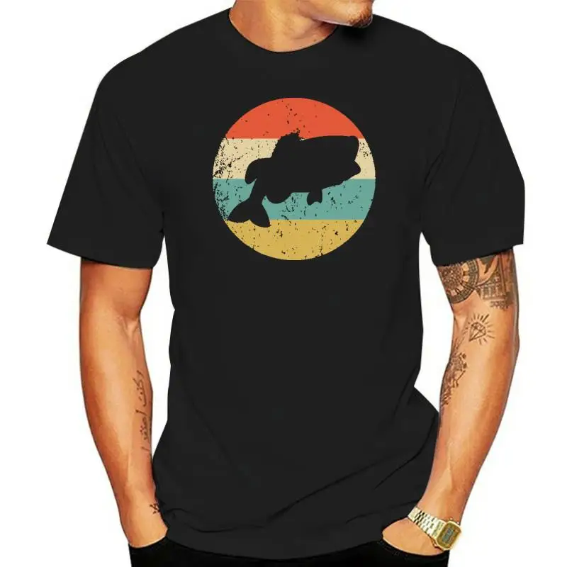 

Мужская рубашка для рыбалки-Ретро футболка с изображением окуня-рубашка с рисунком рыбы