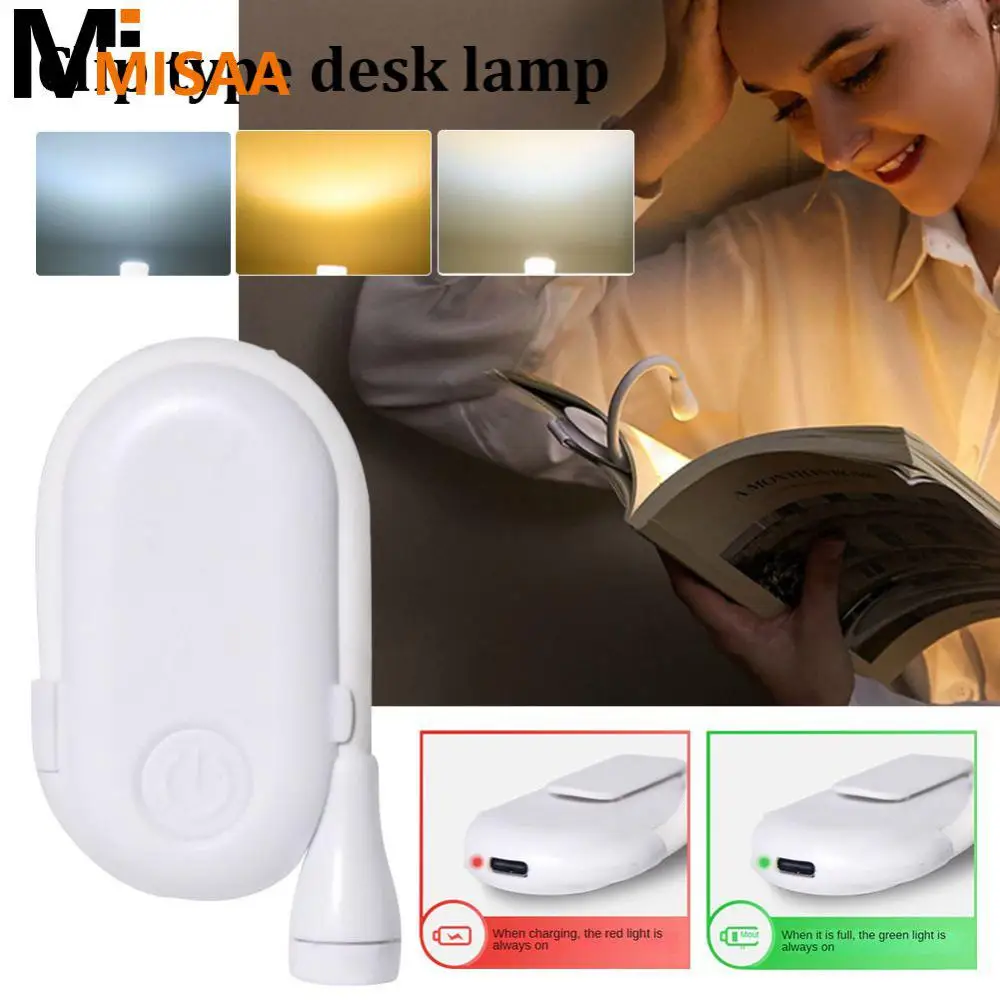 

Rechargeable Book Light Easy Clip For Travel Bedroom Reading Adjustable Foldable Eyesight Lights Brightness Led Reading Lights