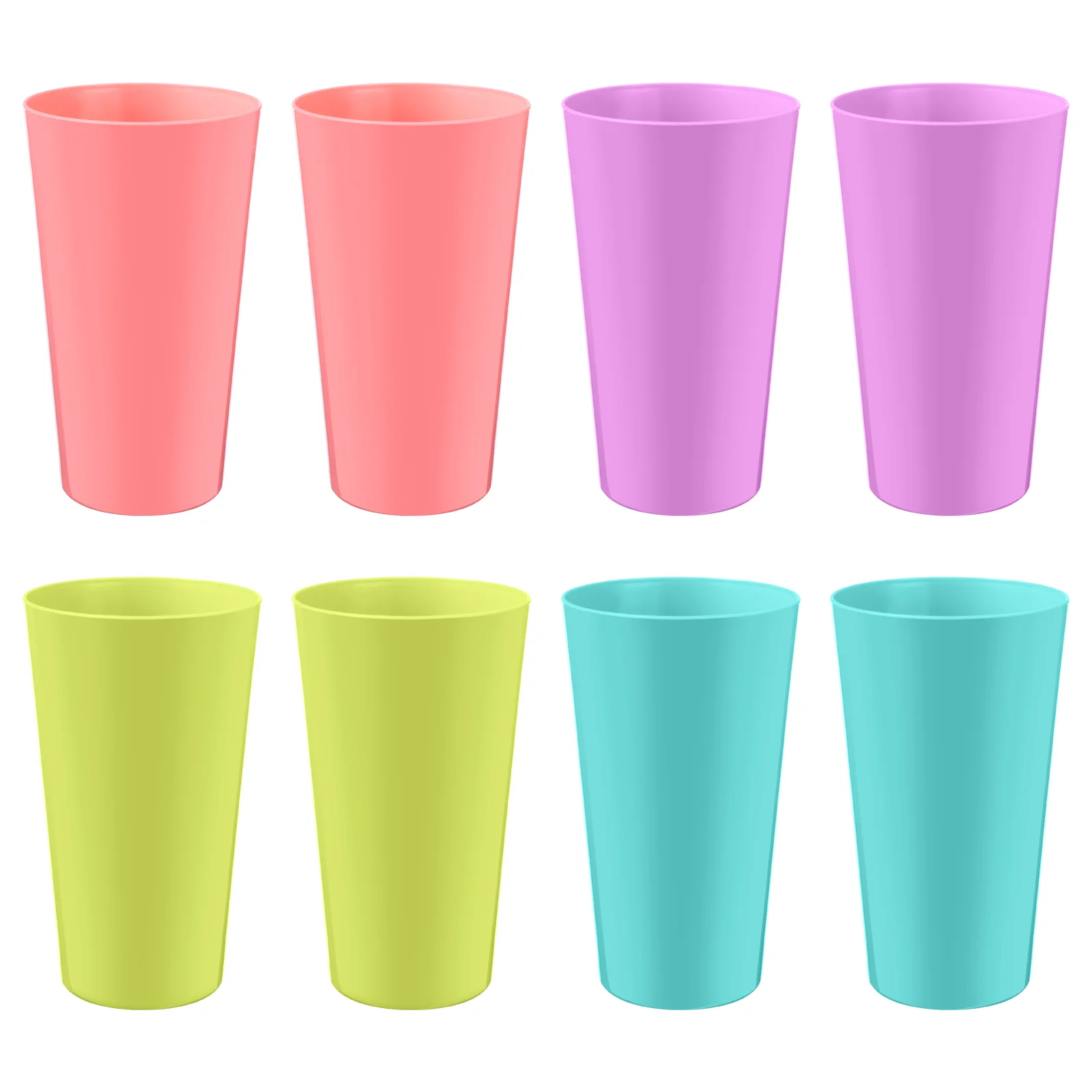 

WINOMO Water Drinking Cups Plastic Water Cups Beverage Cups Simple Reusable Tumblers Juice Cups (Mixed Color)