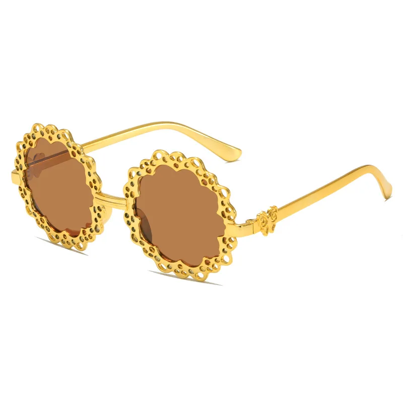 

LORETOROSA Metal Sunglasses Golden Unisex Eyewear Trends Outdoor Hiking Driving Party Unisex Sunglasses Gafas De Sol Eyewear