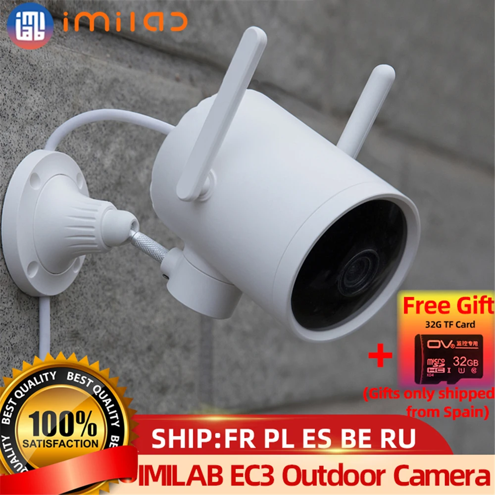 Global Version IMILAB EC3 Outdoor Camera Wifi IP Smart Mi Home Security Cam Night Vision Cctv Vedio Surveillance AI Human Webcam
