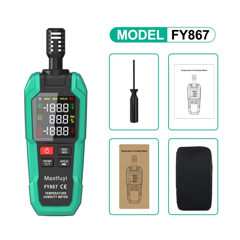 

MASTFUYI Цифровой термогигрометр FY867
