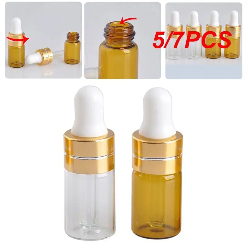 

5/7 шт., стеклянная бутылка-капельница, 3 мл