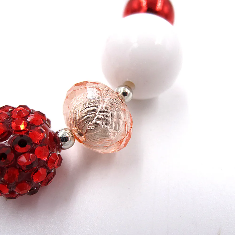 Прекрасный рождественский подарок для детей 8 + 20 мм бусины подвеска с