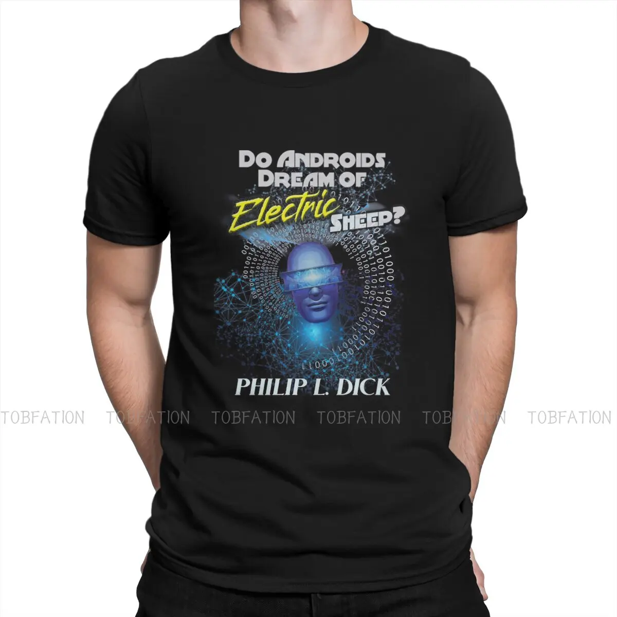 

Do Androids Dream of Electric Sheep Bladerunner 2049 Film Tshirt Top Cotton Big Size Crewneck Mens Streetwear Graphic Men Tshirt