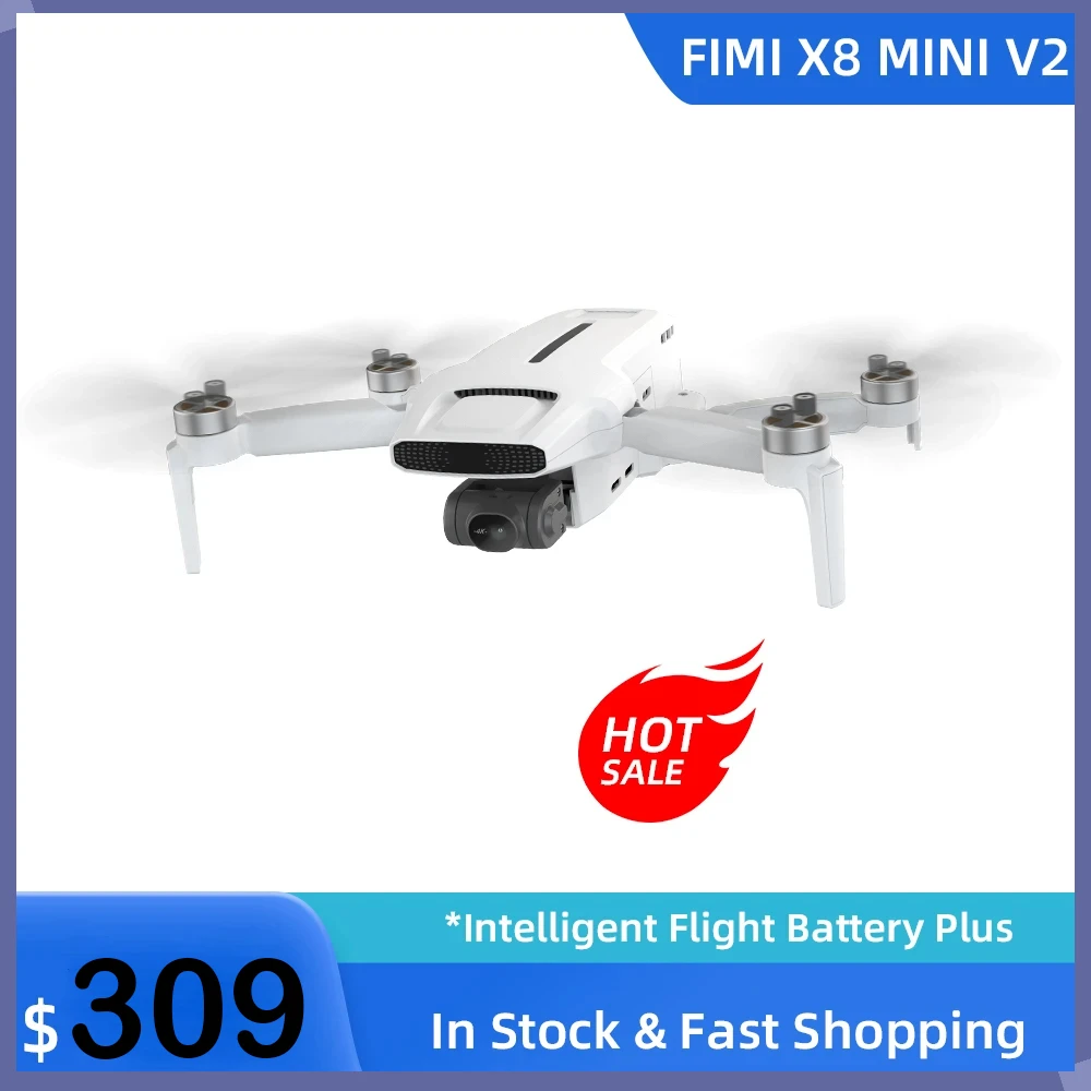 Дрон FIMI X8 MINI V2, 250 ГГц, 9 км, GPS, 4k, камера, мини-Дрон, карданный подвес, профессиональный Квадрокоптер с дистанционным управлением 2023 Дрон FIMI X8 MINI V2, 250 ГГц, 9 км, GPS, 4k, камера, мини-Дрон, карданный подвес, профессиональный Квадрокоптер с дистанционным управлением 2023