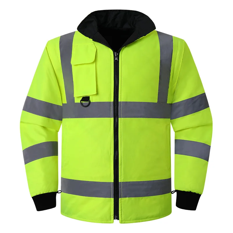 EN471 ANSI/SEA 107 AS/NZS Hi Vis 7 в 1 водонепроницаемая парка ветровка спецодежда дождевик