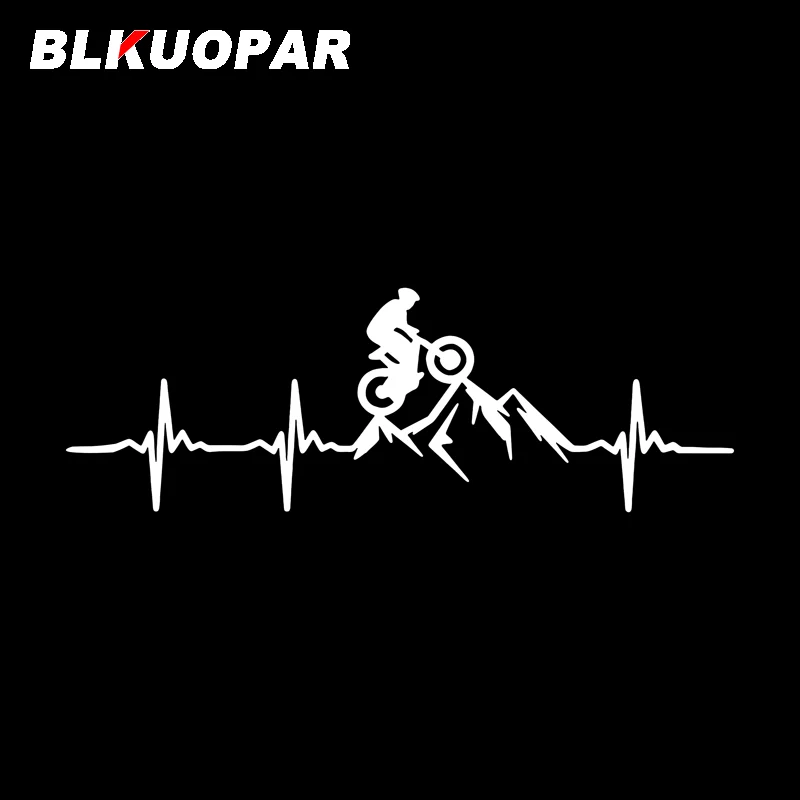

BLKUOPAR велосипедисты восхождения горы автомобильные наклейки спортивные виниловые наклейки индивидуальный силуэт водостойкая защита двери багажника ноутбука