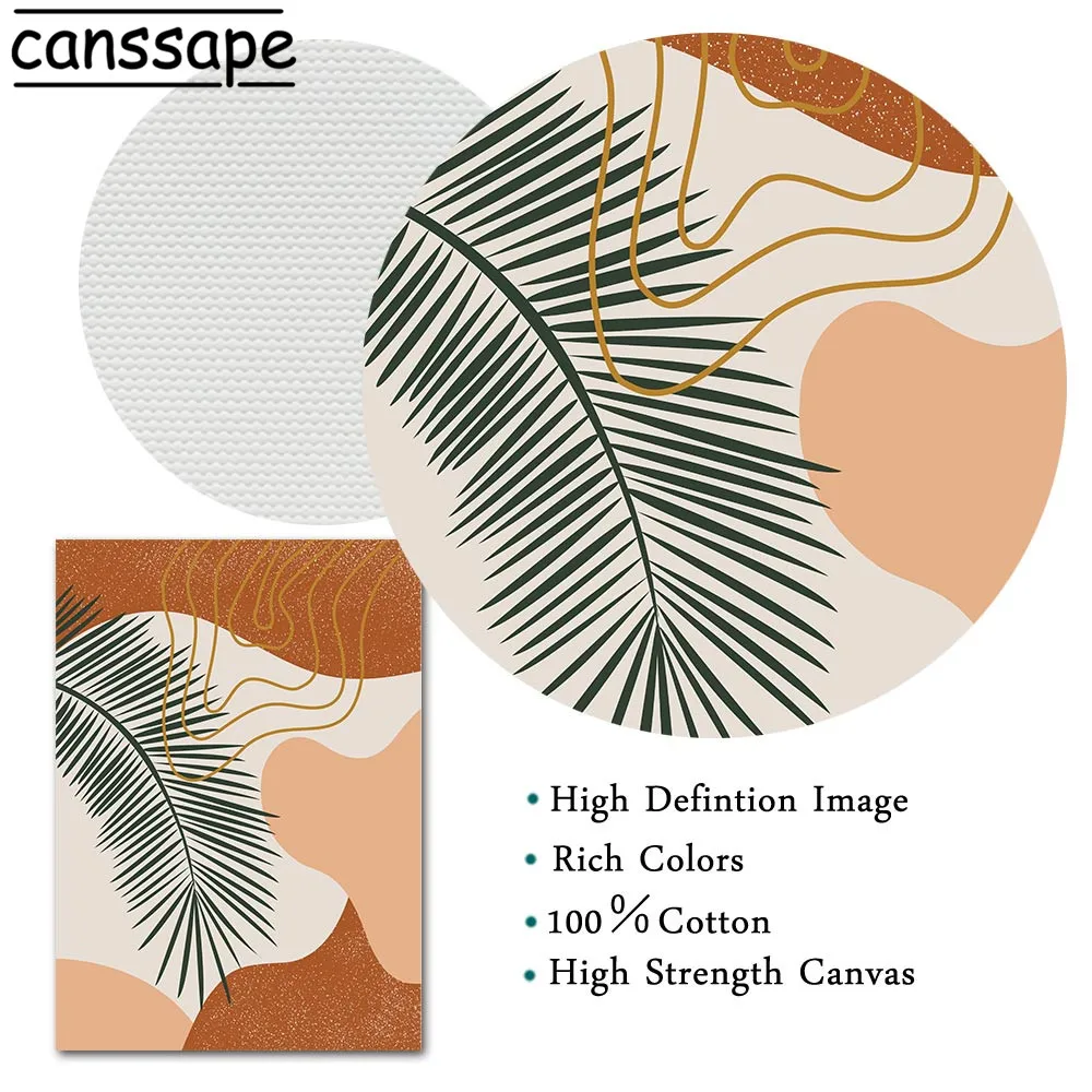 Постеры и принты в скандинавском стиле абстрактная линия холст живопись листья