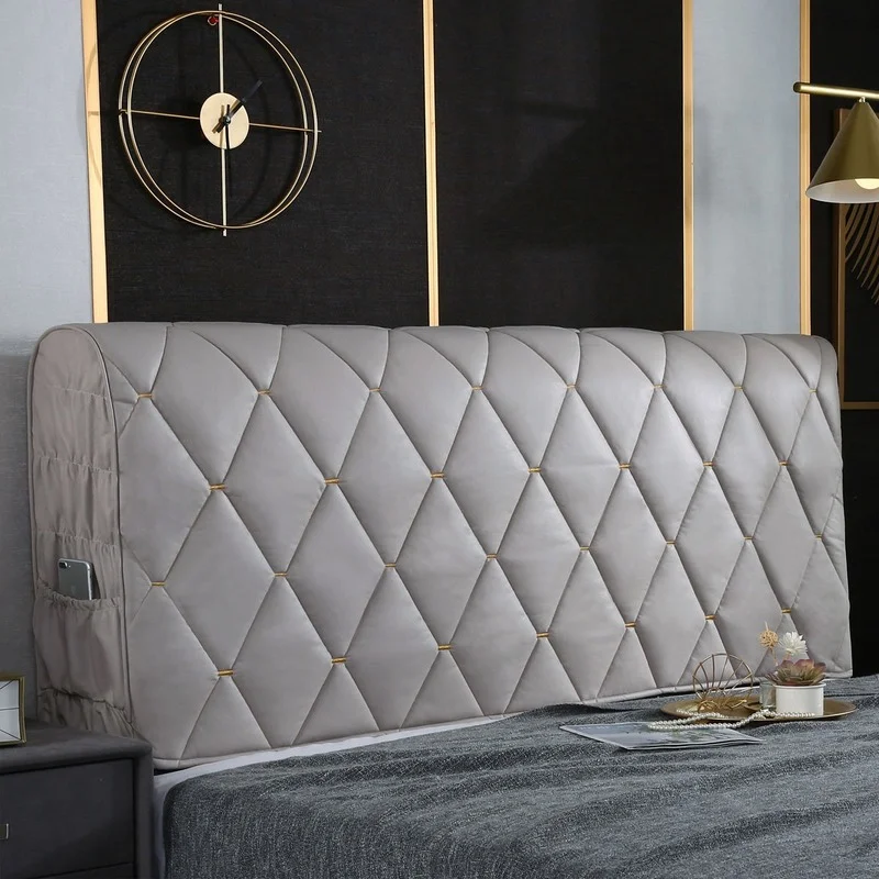

Bed Bead Bedboard Luxury Headboard Cover Protective Home Sleeping Bedding Set Scrub Free Waterproof Technology Cloth Decorative