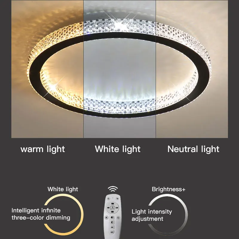 Современная светодиодная люстра с дистанционным управлением для гостиной