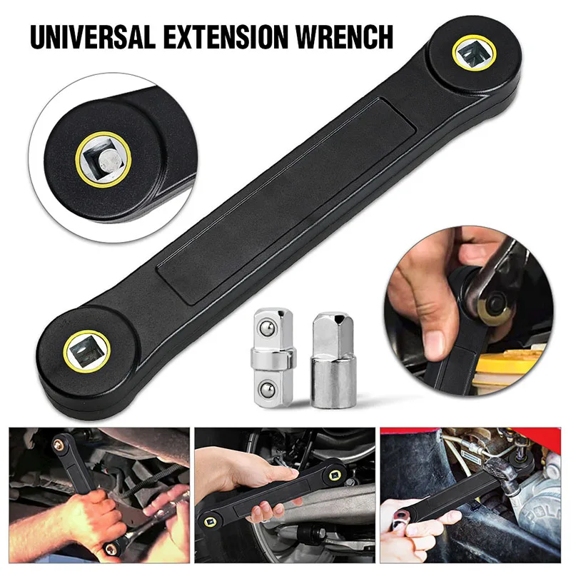 

Universal Extension Wrench Adjustable Spanner Automotive Tools Ratchet Wrench for Vehicle Auto Hand Tool Replacement Parts