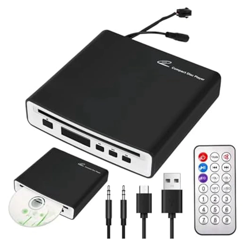 Внешний Универсальный Автомобильный CD-проигрыватель прочный портативный для