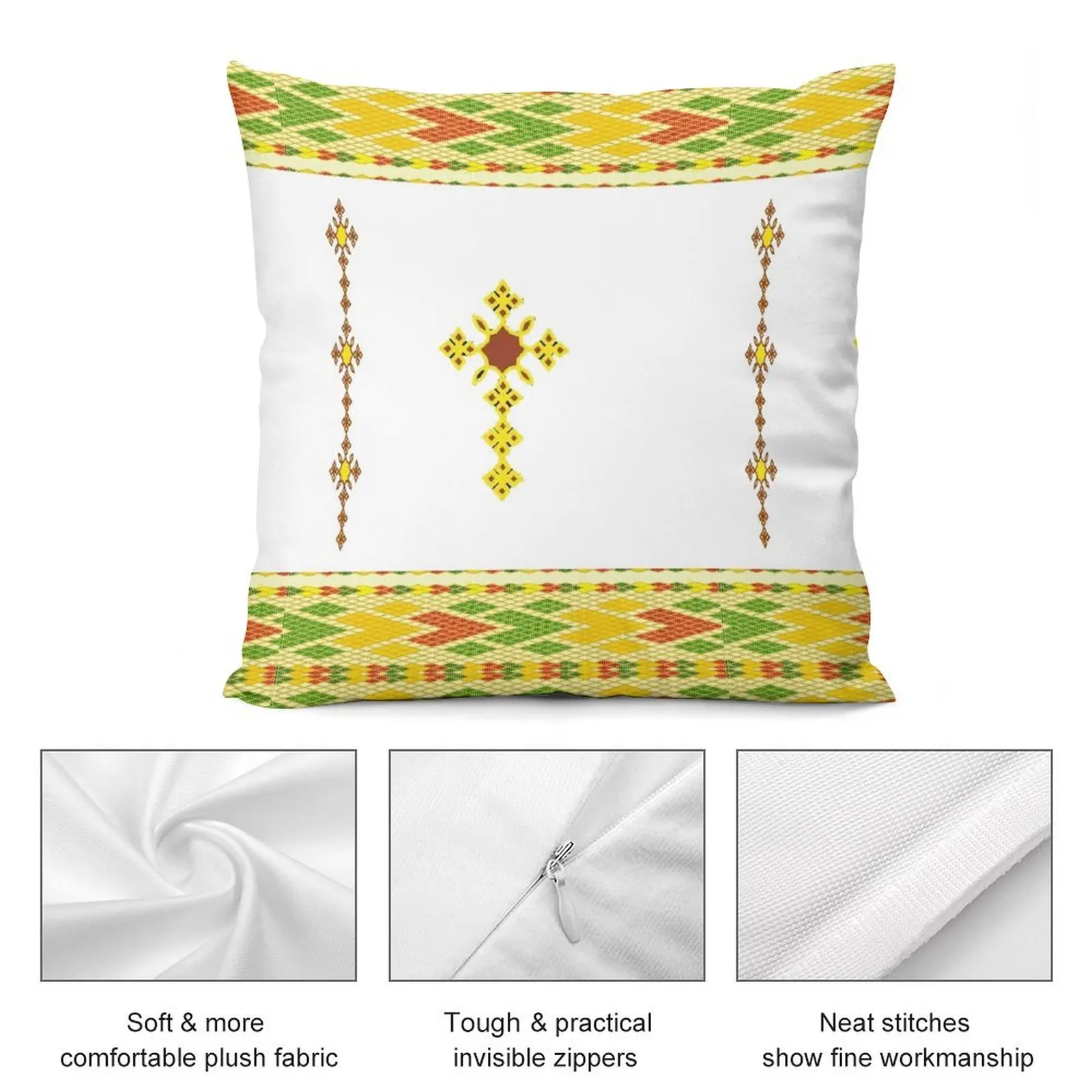 Эфиопские декоративные подушки Habesha tibeb для гостиной