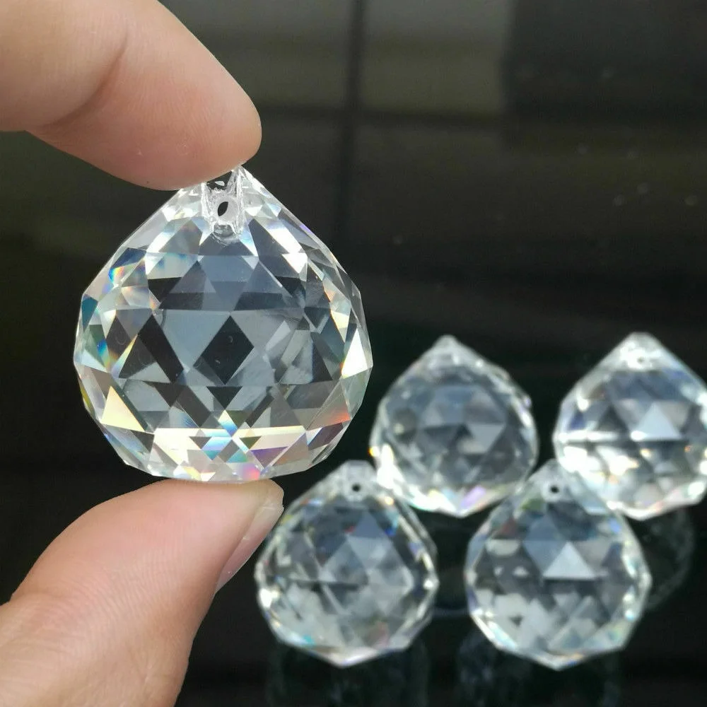 

Прозрачные стеклянные граненые шары для люстры