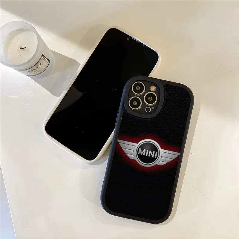 

Luxury Sports Car Mini Phone Case Lambskin For Apple Iphone 14 Pro Max11 13 12 Mini X Xr Xs 7 8 Puls Se Silicone Back Cover