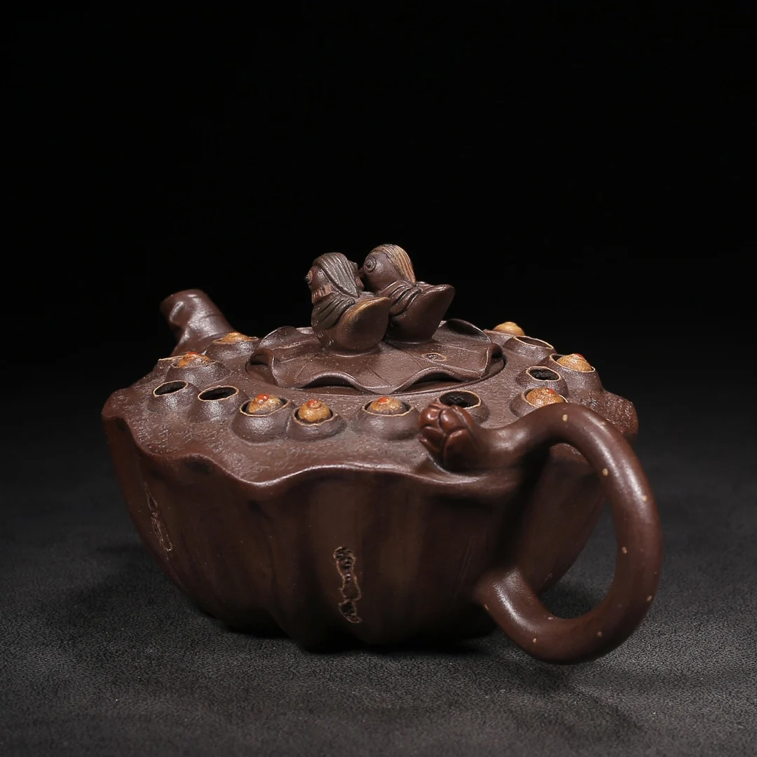 

Старинный китайский чайник из пурпурной глины edmoogrel, мандариновая утка