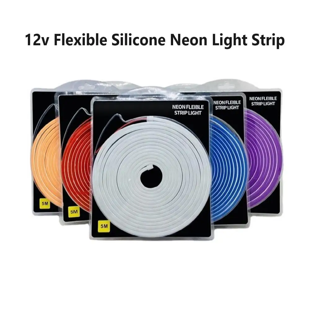

LED Flexible Silicone Neon Light Strip Set 2835 Low Voltage 12V 6*12 Shape Embedded Linear Flexible Light Strip