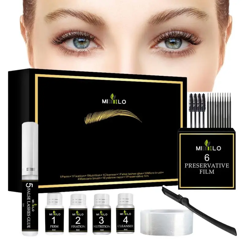 

Eyebrow Tinting Kit Eyebrow And Lash Lamination Kit DIY Perm For Lashes And Brows Professional Lift For Trendy Fuller Brow Look