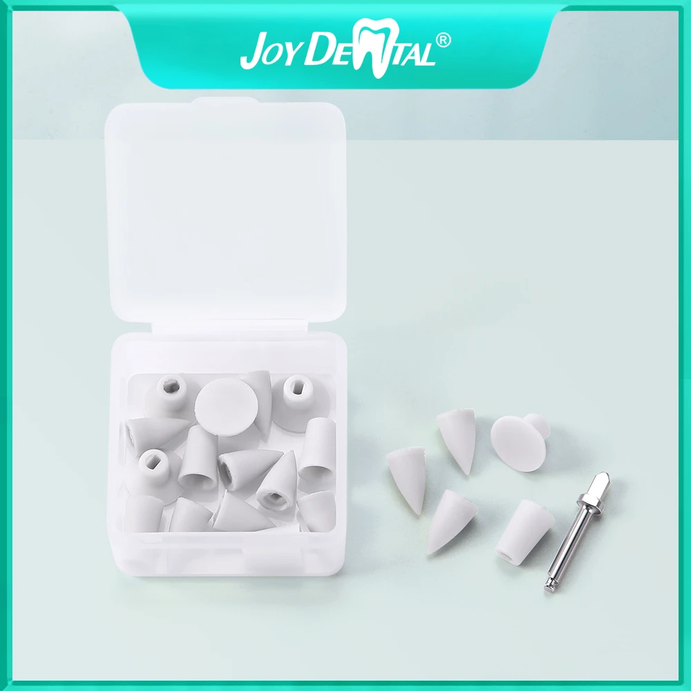 JoyDental 20Pcs/BOX Dental Silicone Composite Polisher for Finishing and Polishing 3 Shapes Cup Inverted Cone Point CA 2.35MM