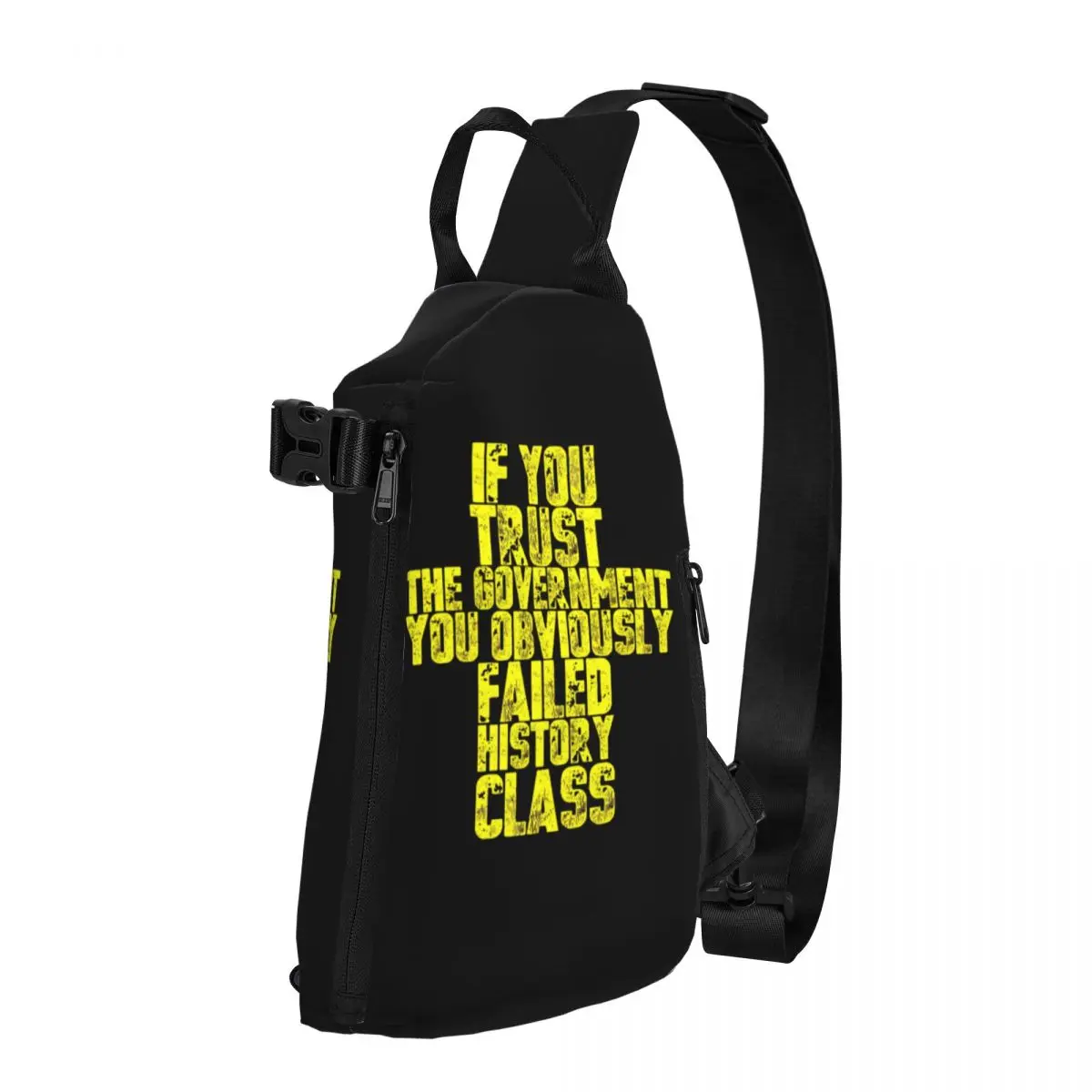 IF YOU TRUST THE GOVERNMENT Shoulder Bags Chest Cross Chest Bag Diagonally Casual Man Messenger Bag