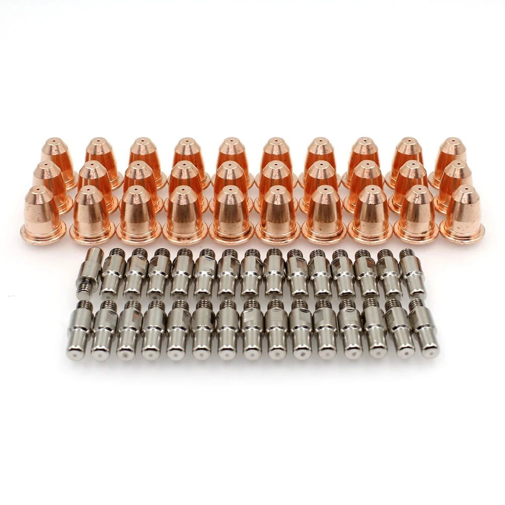 

60 Pcs Plasma Torch Tips Electrode Nozzle Cutting Tools PD0116-8 PR0110 For 95136 97994 91814 Welding Equipment Accessorise