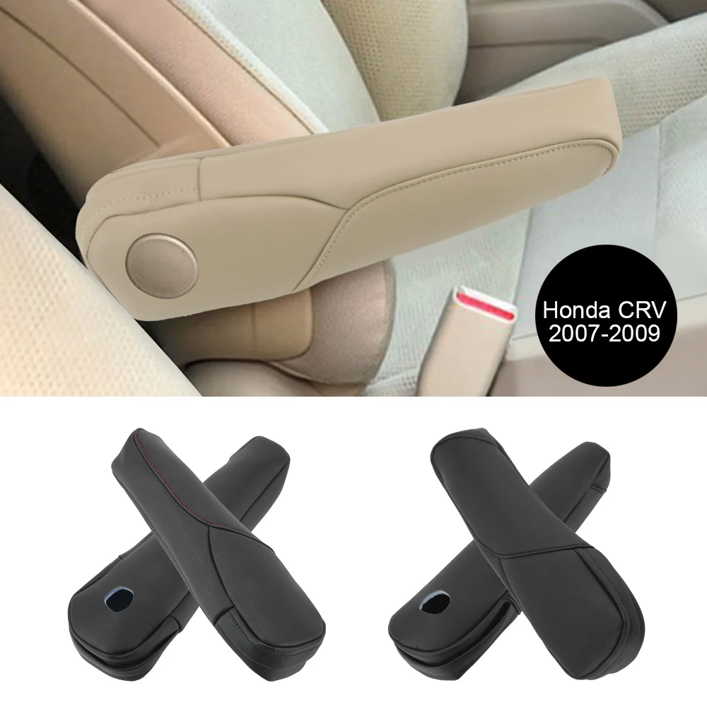 

Накладка на подлокотник автомобильного сиденья для Honda CRV 2007-2009, защитная отделка, автомобильные аксессуары, кожа из микрофибры
