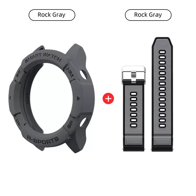

Soldier Case for Xiaomi Mi Watch Color Sport Global Version Smart Watch TPU Shell Protector Cover Band Strap Bracelet