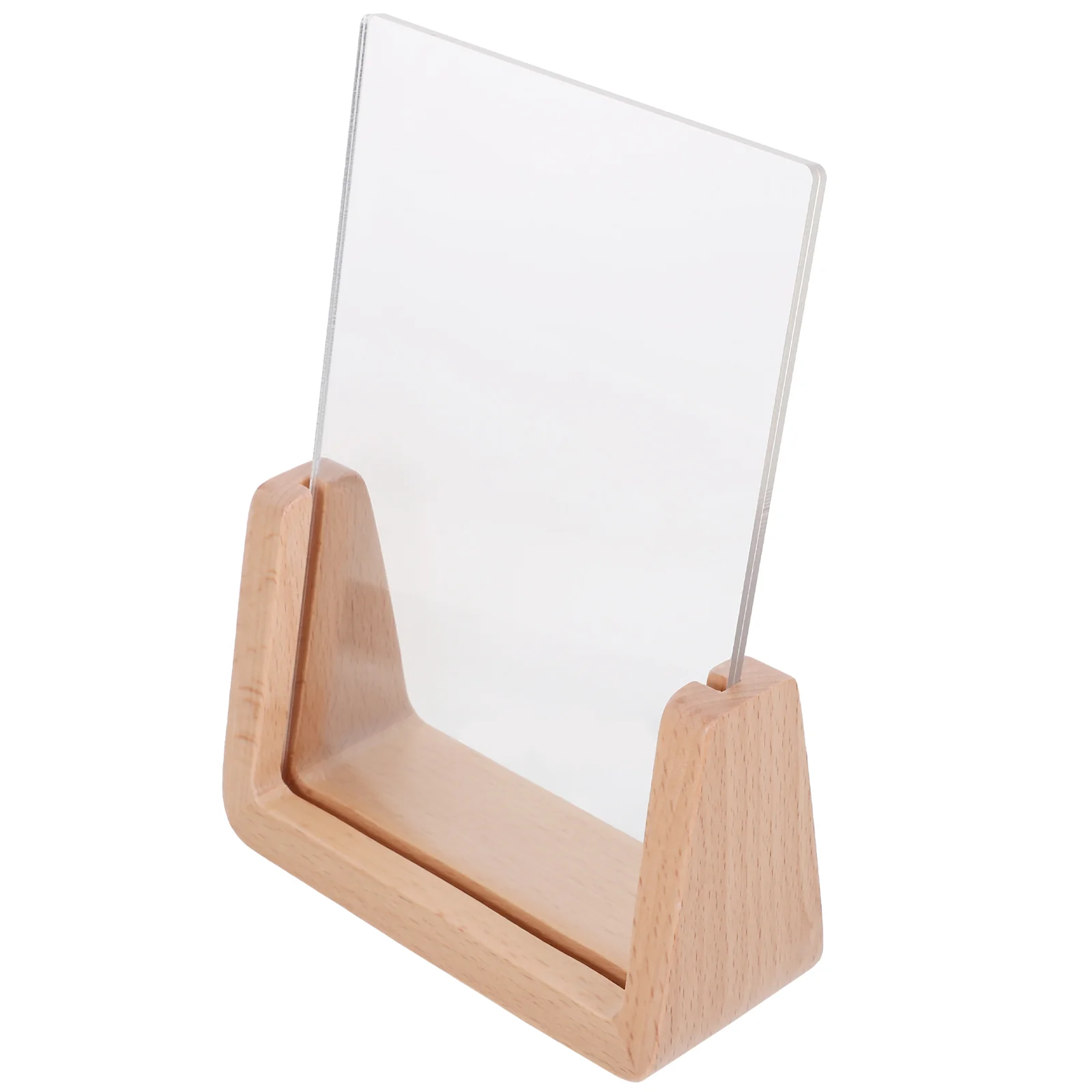 

Photo Frame Table Desk Picture Holder Desktop Household Tabletop Wooden Sturdy Office Frames