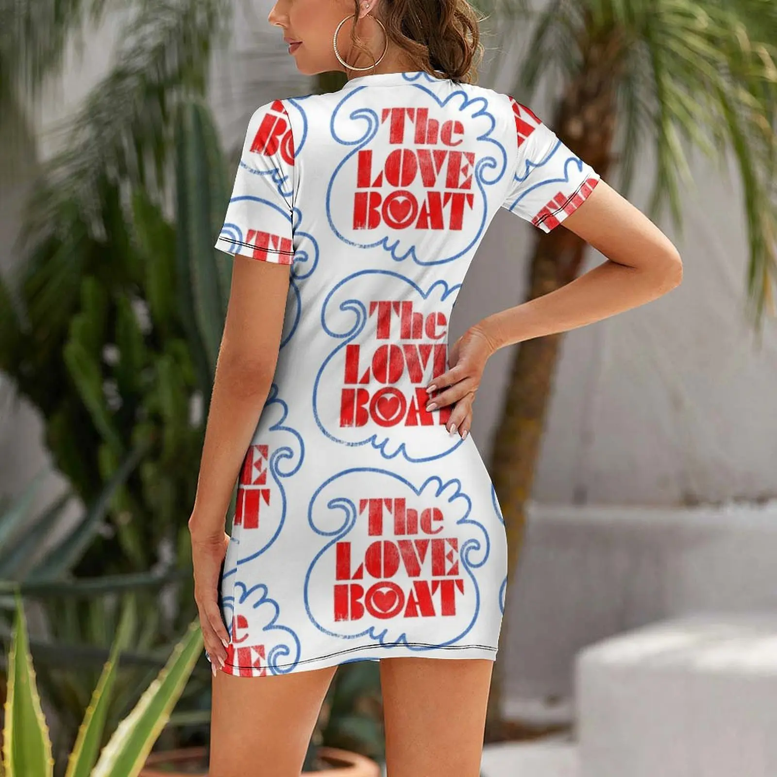 Платье с короткими рукавами The Love Boat для женщин летнее роскошное платье женское