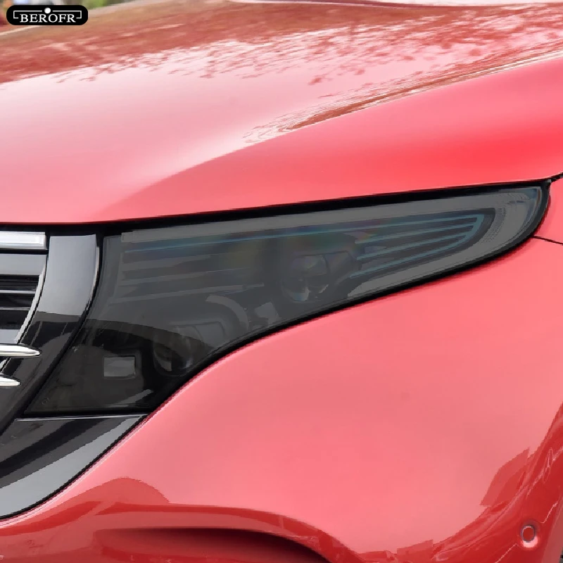 Car Headlight Taillight Protection Tint Film Smoke Black Transparent TPU Sticker For Mercedes Benz EQC 2020 2021 Accessories |