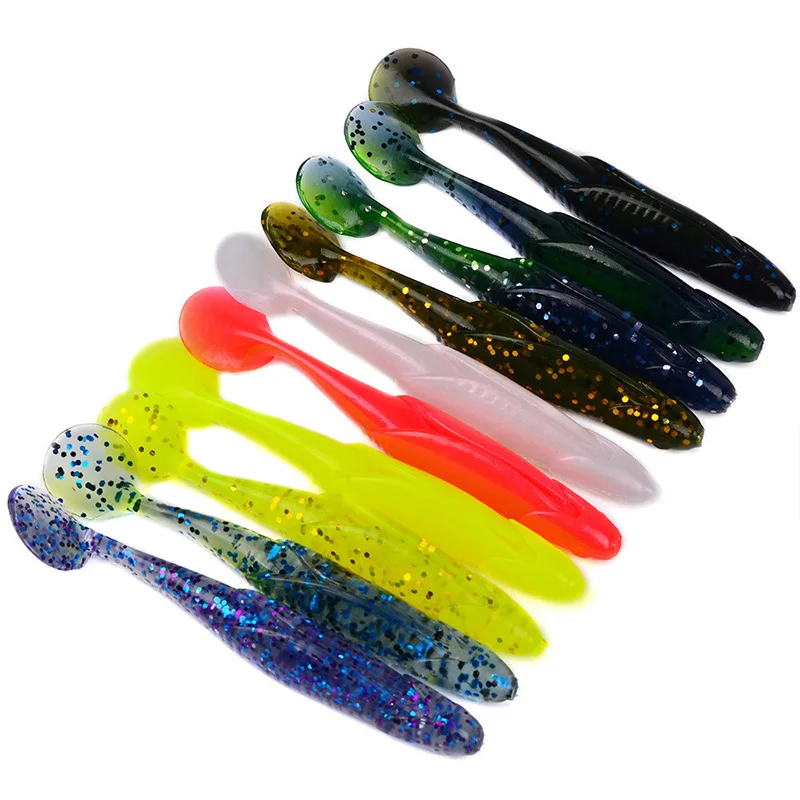10Pcs/Lot 11cm/6g Lures Soft Bait Worms fishing lure with salt smell Hot Fishing Artificial Lures soft bait fishing lure