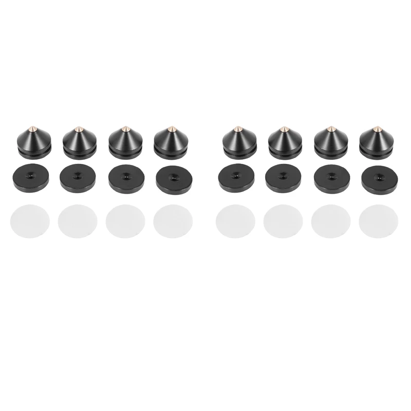 

2 Sets Speaker Loudspeaker Spikes Stand Feets Audio Speaker Repair Parts Turntable Stand Shock Pin Nails and Pads
