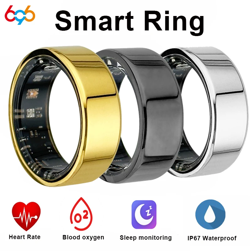 Мужское и женское умное кольцо с функцией измерения пульса уровня кислорода в