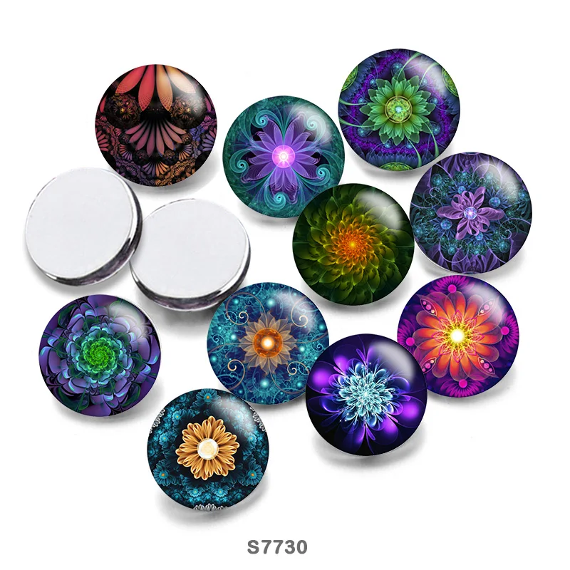 

mandala pattern Round Photo Glass Cabochon 12mm/20mm/25mm Demo Flat Back Making Findings S7730