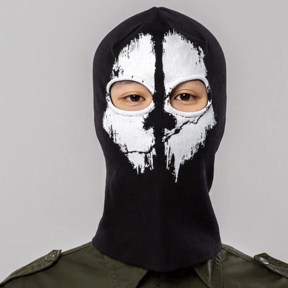 

Ghost Skull Balaclava Riding Face Cover Stretchy Camouflage Not Shrink Motorcycle Riding Skull Headwear Halloween Supplies