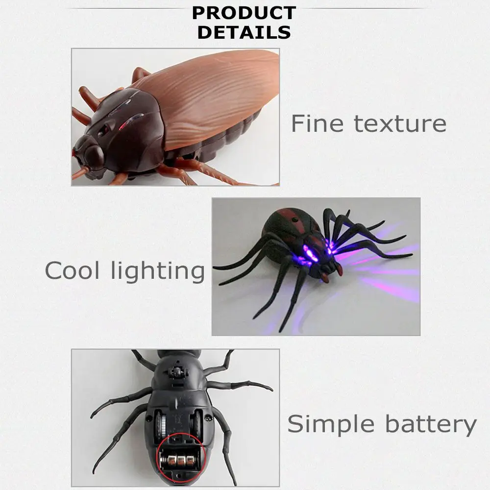 Scorpion Cockroach Gift Spider Ant Fake Toys Remote Control Infrared RC Toy Prank | Gags