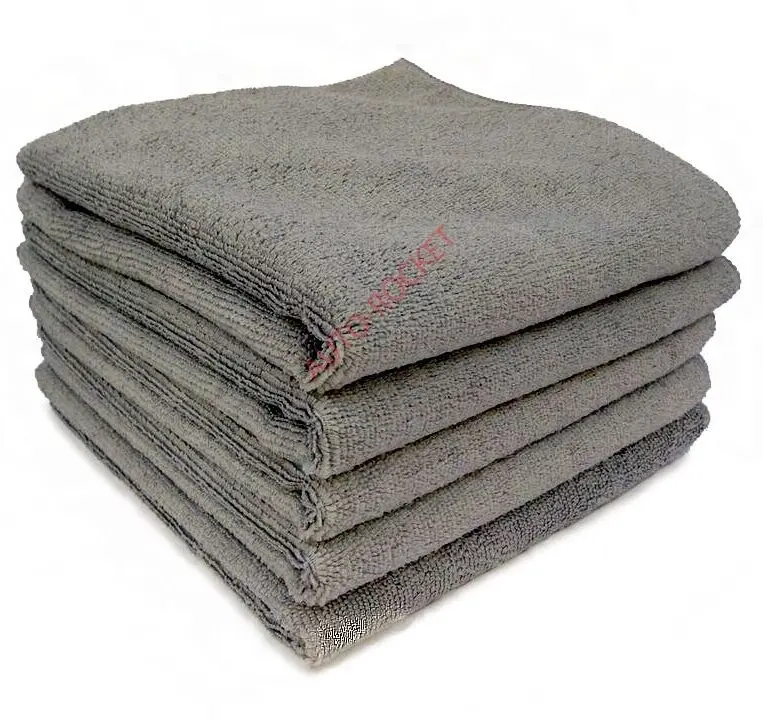 

10 x Microfibre Cloths 40 x 40cm * 280GSM Car Cleaning, Drying, Valeting GREY