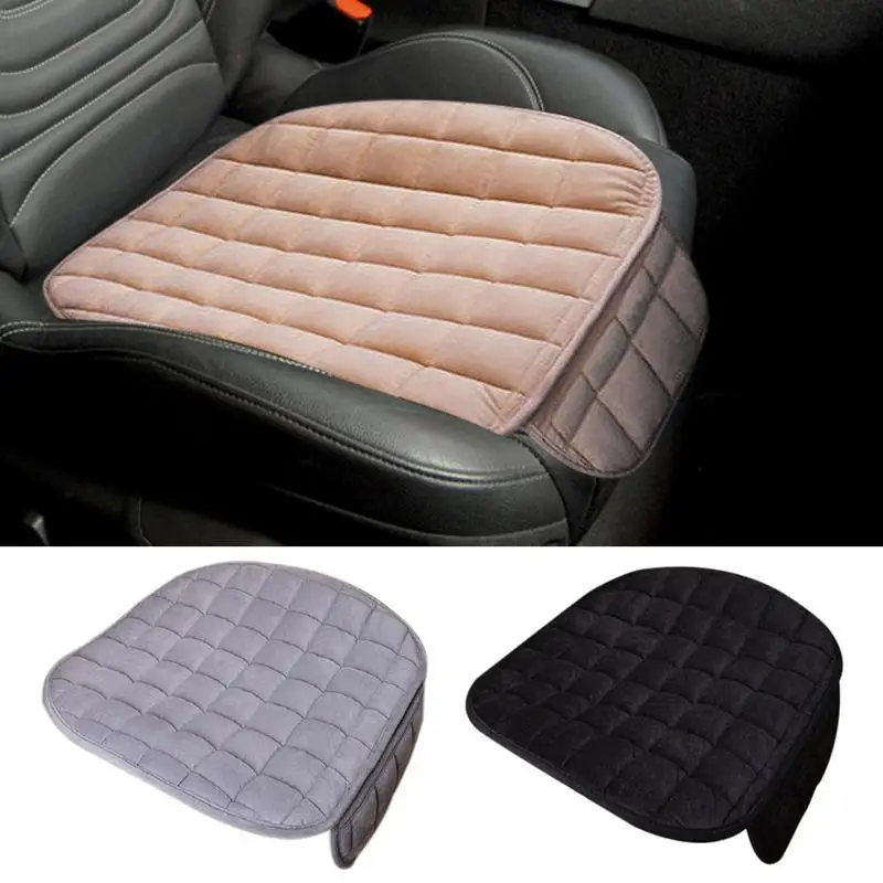 

Universal Car Seat Cover Front Rear Flocking Cloth Cushion Non Slip Winter Auto Protector Mat Pad Keep Warm For Most Automobiles