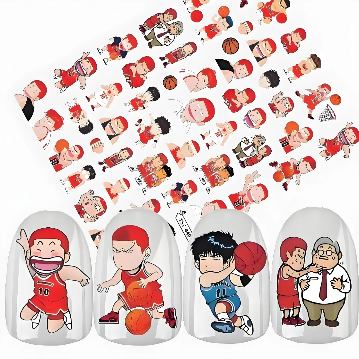TSC-440 SLAM DUNK Sakuragi Hanamichi 3D наклейки для дизайна ногтей DIY модные ногти