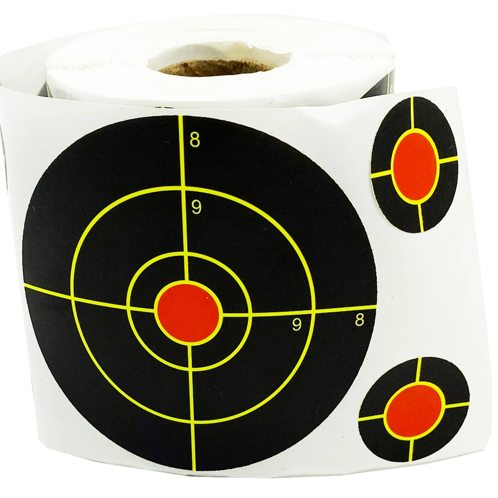 

200pcs/Roll Splatter Targets 3 Inch Self Adhesive Reactive Paper Target Stickers Range & Shooting Accessories