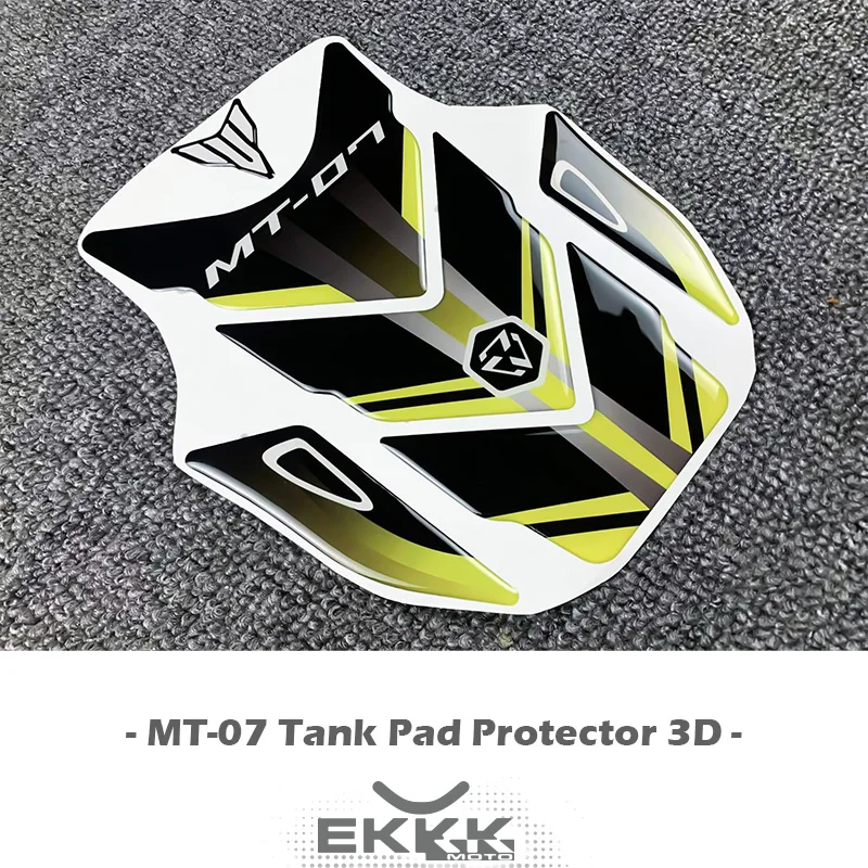 

Новинка для YAMAHA MT-07 2021 V2 MT07 MT-07SP Tank Pad, протектор для топливного бака, 3D наклейки с логотипом MT 2021-2023